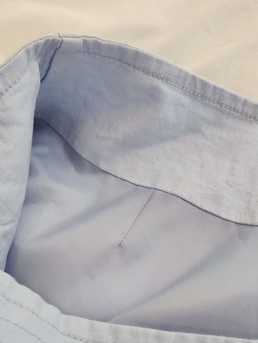 Herman Geist Linen A-line Skirt In Baby Blue - Picture 8 of 9